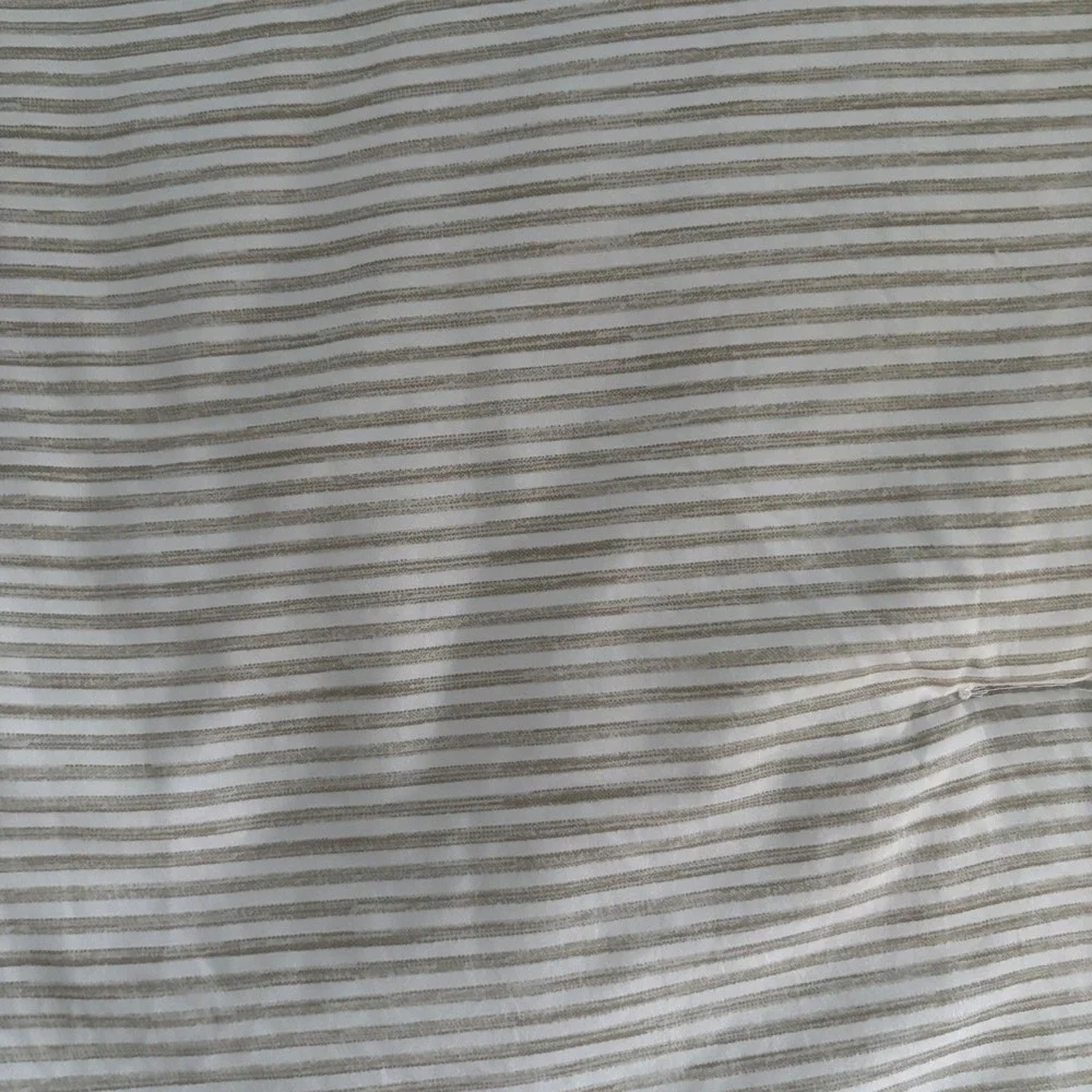 Tommy Bahama Home King Comforter Tan White Striped Coastal Bedding 108x90